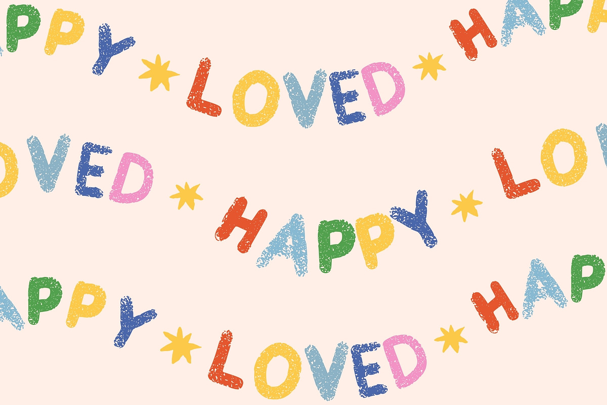 Ruffy - Textured Bold Playful Font, a Sans Serif Font by Kartika Prints (Photo 11 of 13)