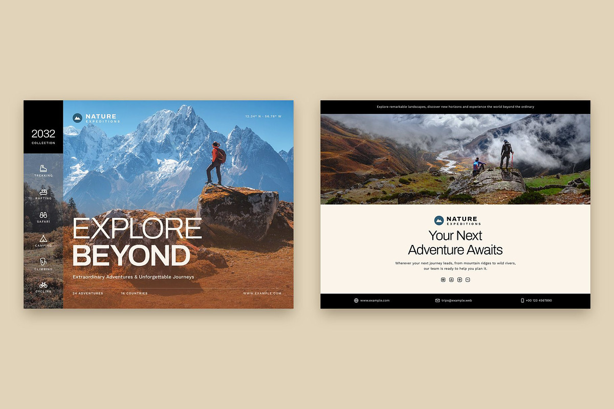 Adventure Travel Catalog Template, a Brochure Template by BrandPacks (Photo 4 of 5)