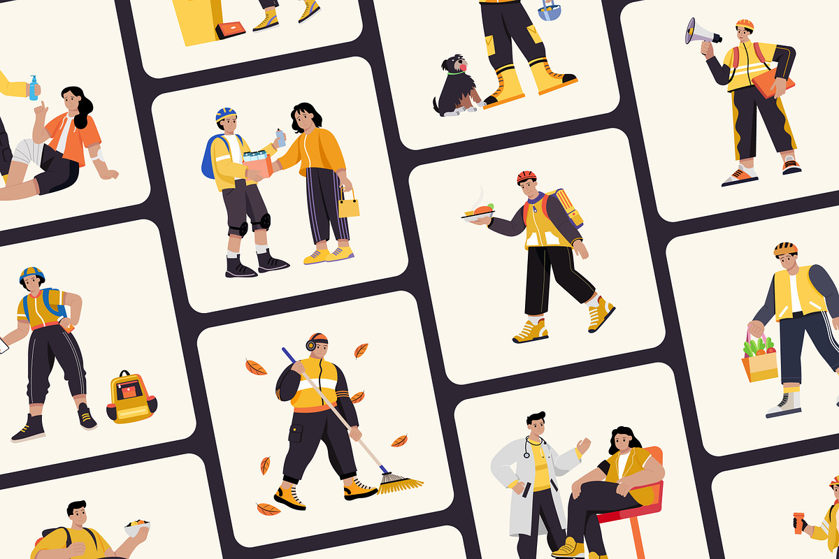 Animated Volunteer Illustration Art, a Person Illustration by Vectors Market (Photo 3 of 4)