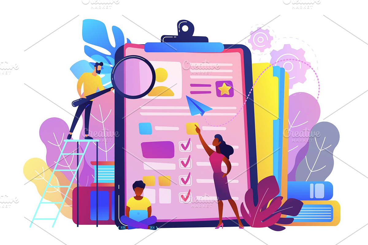 Job interview concept vector illustration., a Person Illustration by ...