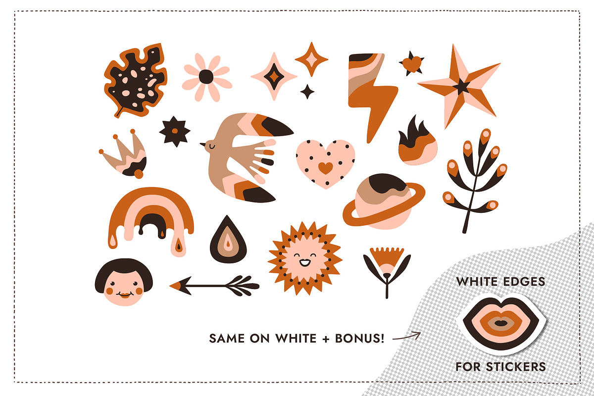 Girls support. Illustration set., an Object Graphic by anna khramtsova (Photo 4 of 10)