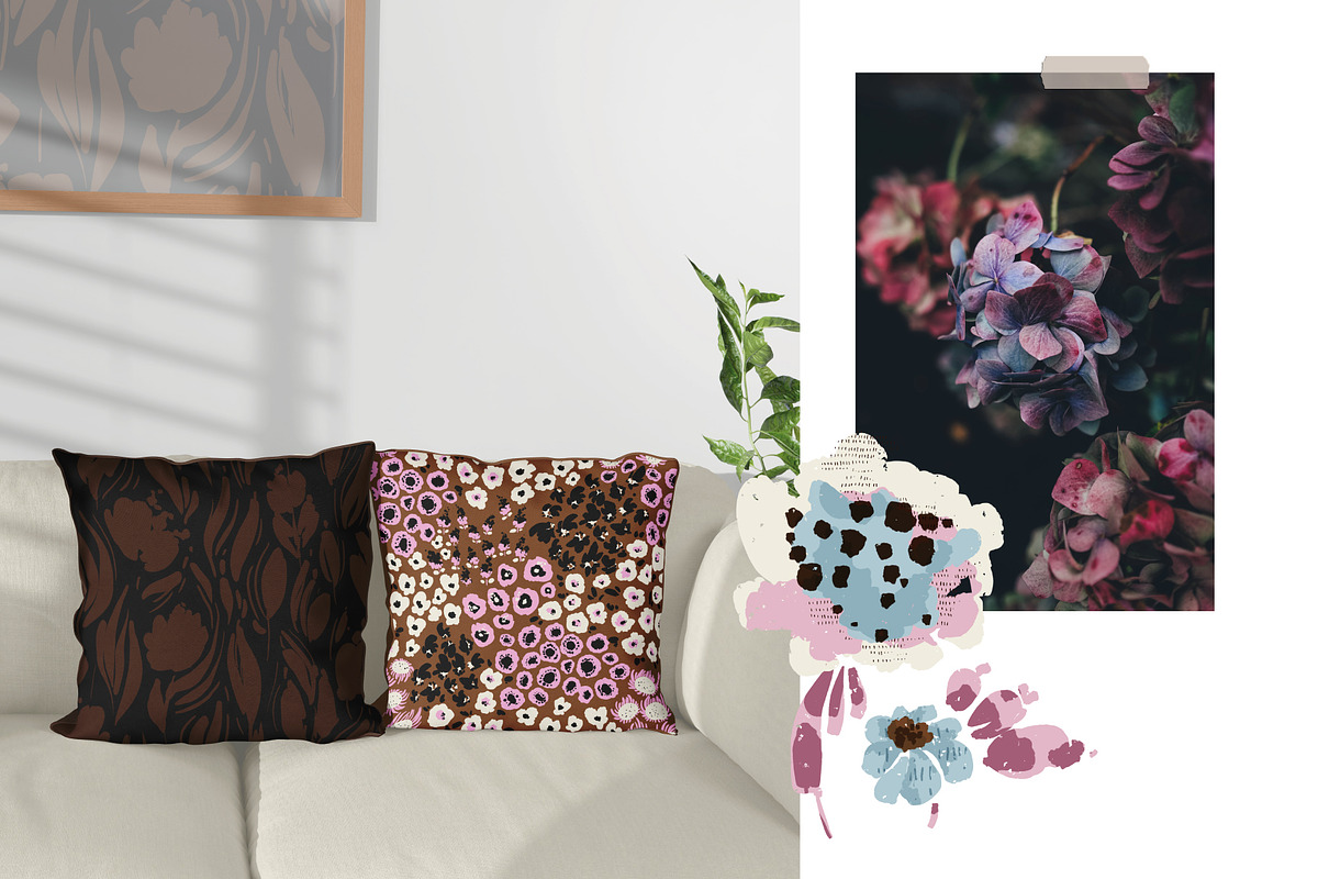 Secret garden. Floral patterns, a Pattern Graphic by PaperJamLab (Photo 8 of 12)