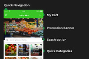 Grocery Ordering App | Grocero, an UI Kit Template by Opus LabWorks (Thumbnail 3 of 7)