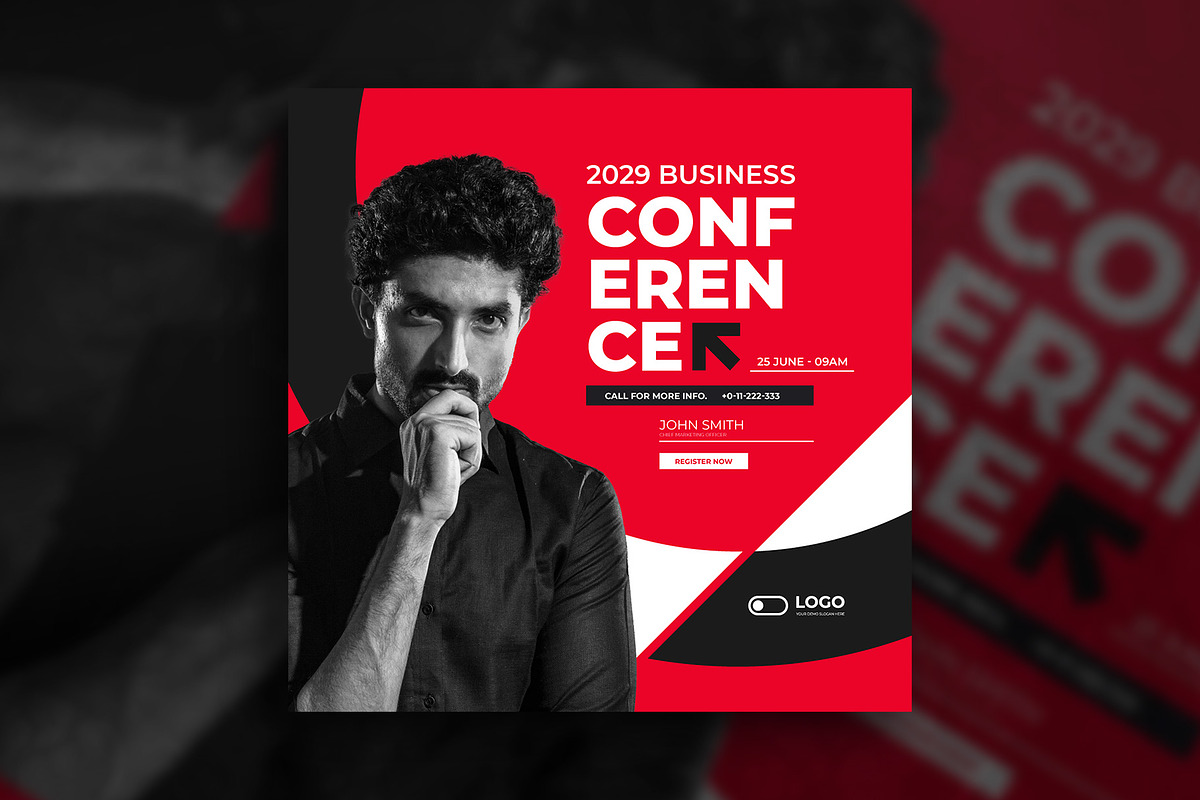 Conference social media template, a Social Media Template by Tanmoy Topu (Photo 6 of 6)