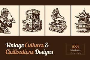 Vintage Cultures and Civilization, a Person Illustration by Creative Stall