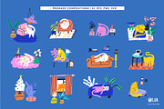 Cats & Spaces | 100% hand drawn, an Animal Illustration by Olia (Thumbnail 8 of 12)