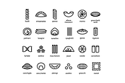 PASTA - vector line icon, an Outline Icon by marusdesign (Thumbnail 2 of 2)