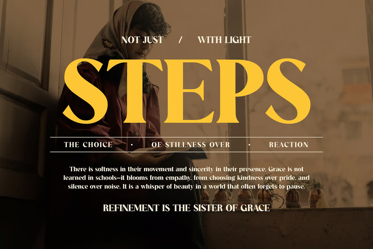Ravena – Elegant Retro Serif Font, a Serif Font by Brand Earth (Photo 4 of 7)