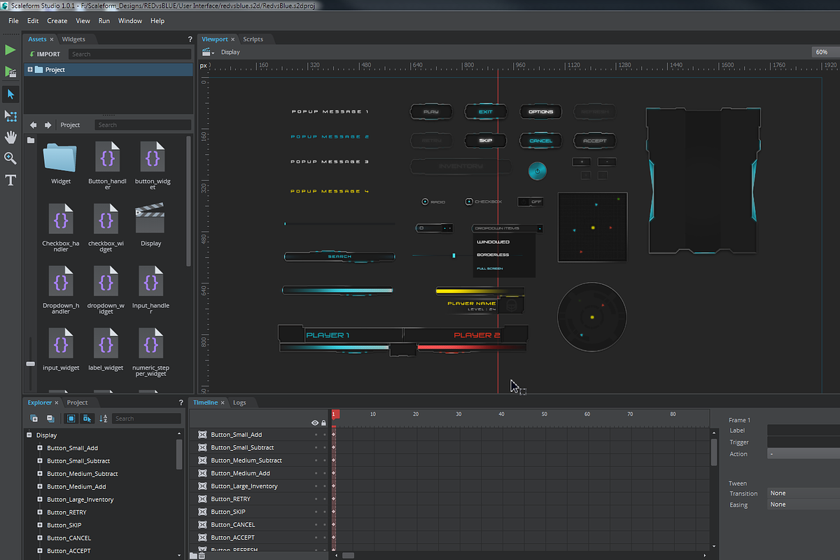 Interactive Scaleform UI Sci-Fi Blue, a Graphic by PixelMonster (Photo 2 of 3)