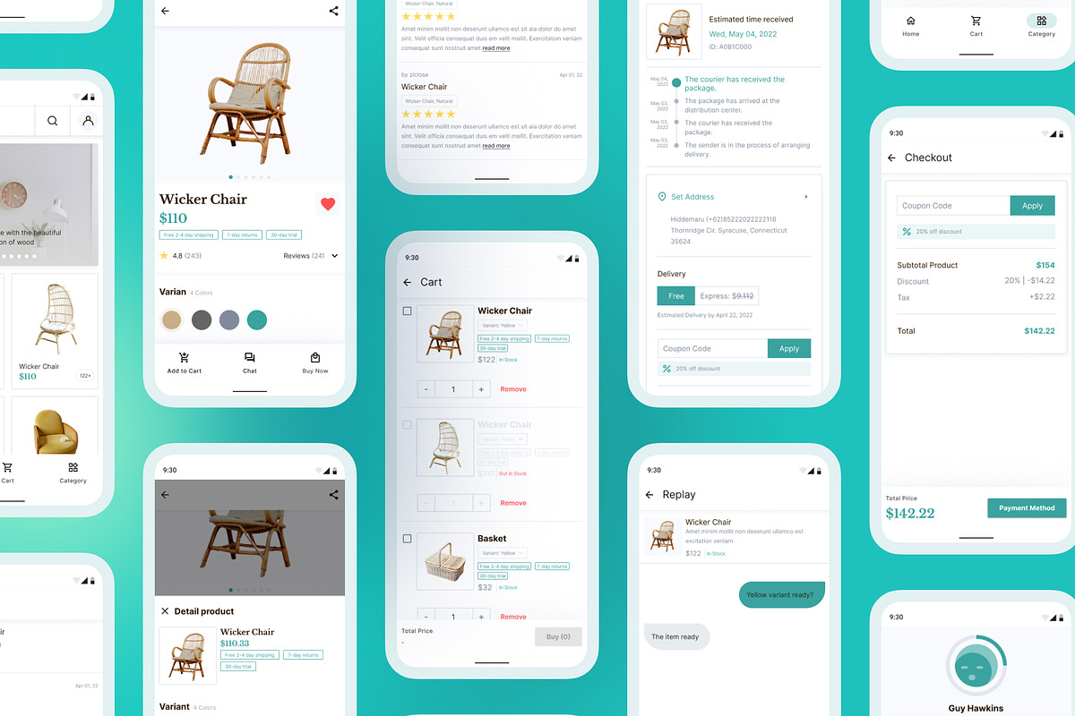 Buluh - Furniture Shop App UI Kit, a Templates & Theme by hiddemaru (Photo 8 of 8)