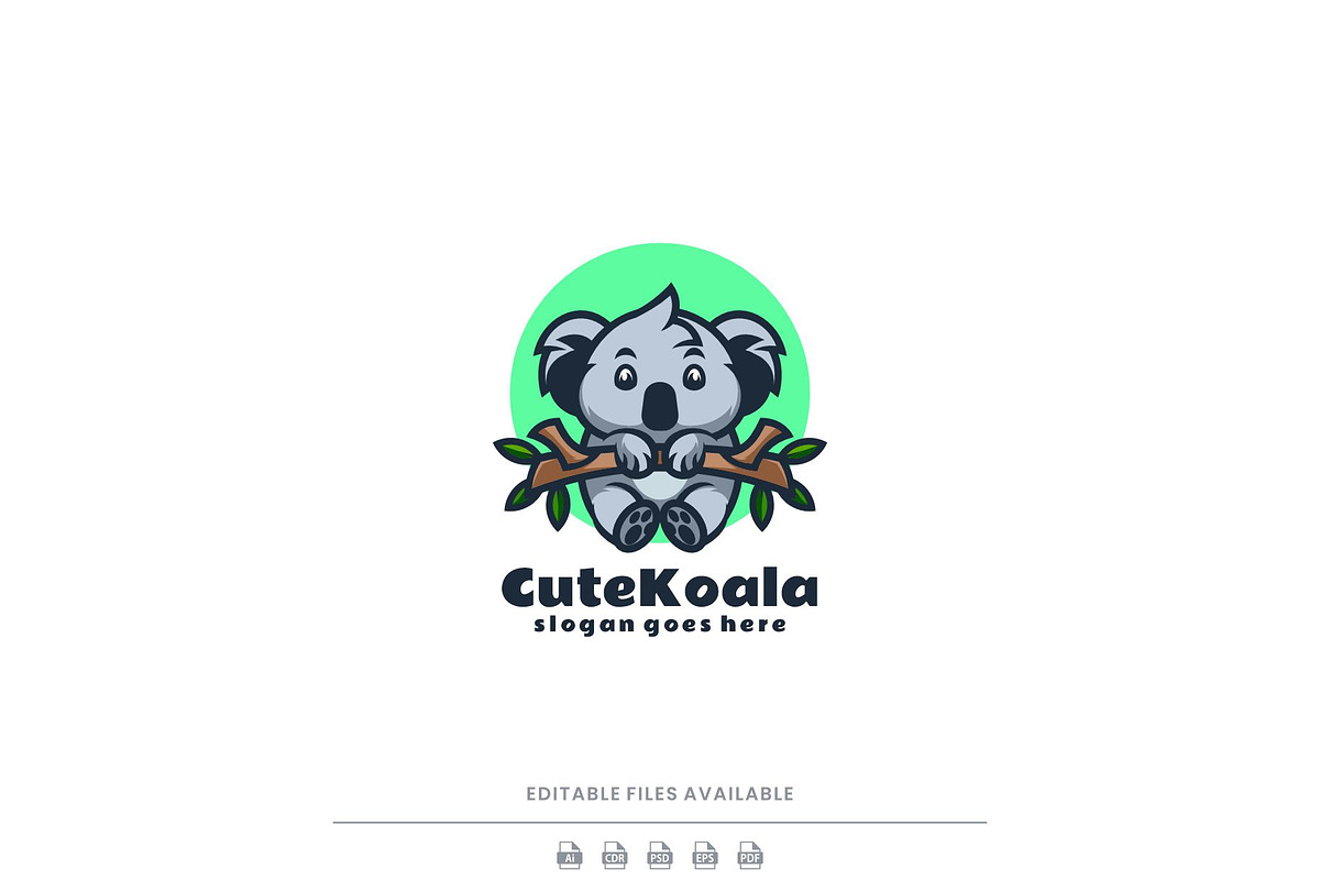 Cute Koala Mascot Logo Design, a Branding & Logo Template by Artnivora.Std (Photo 1 of 4)
