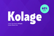 Kolage Sans | 60% OFF, a Sans Serif Font by Runsell Studio (Thumbnail 1 of 14)