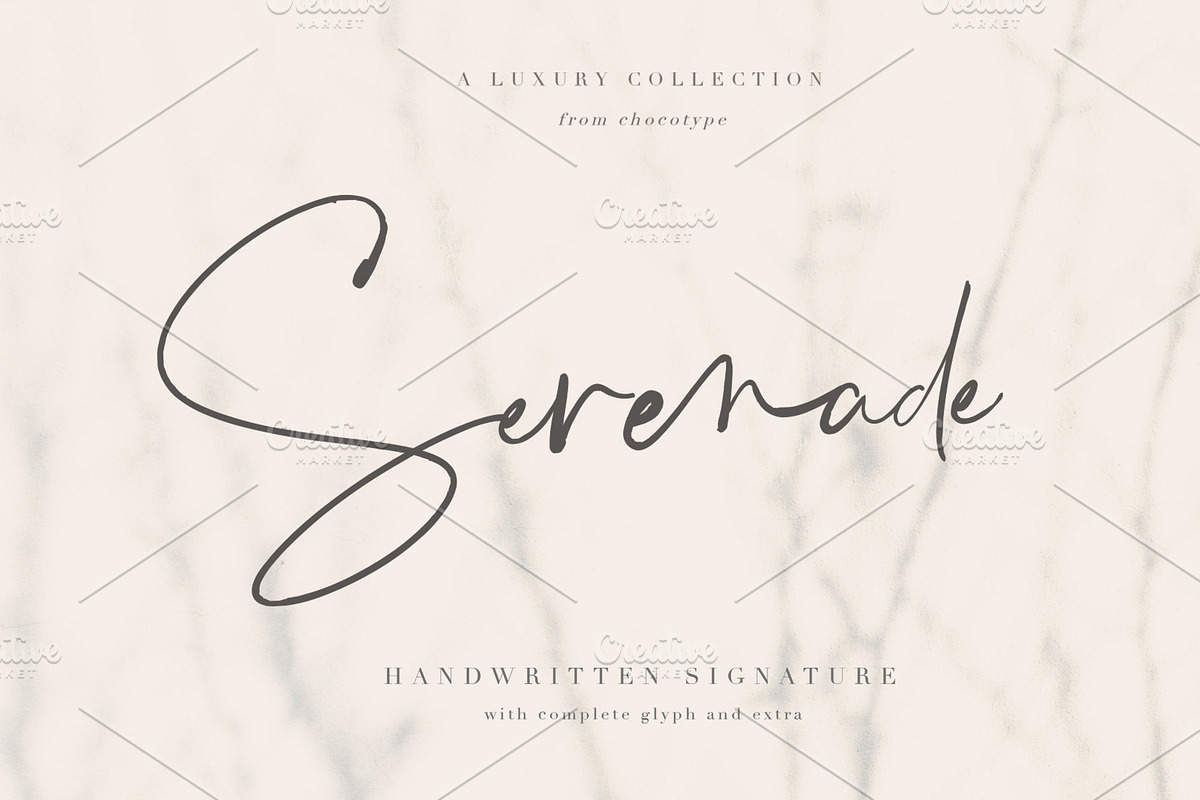 Serenade Script, a Script Font by Chocotype Std (Photo 1 of 7)