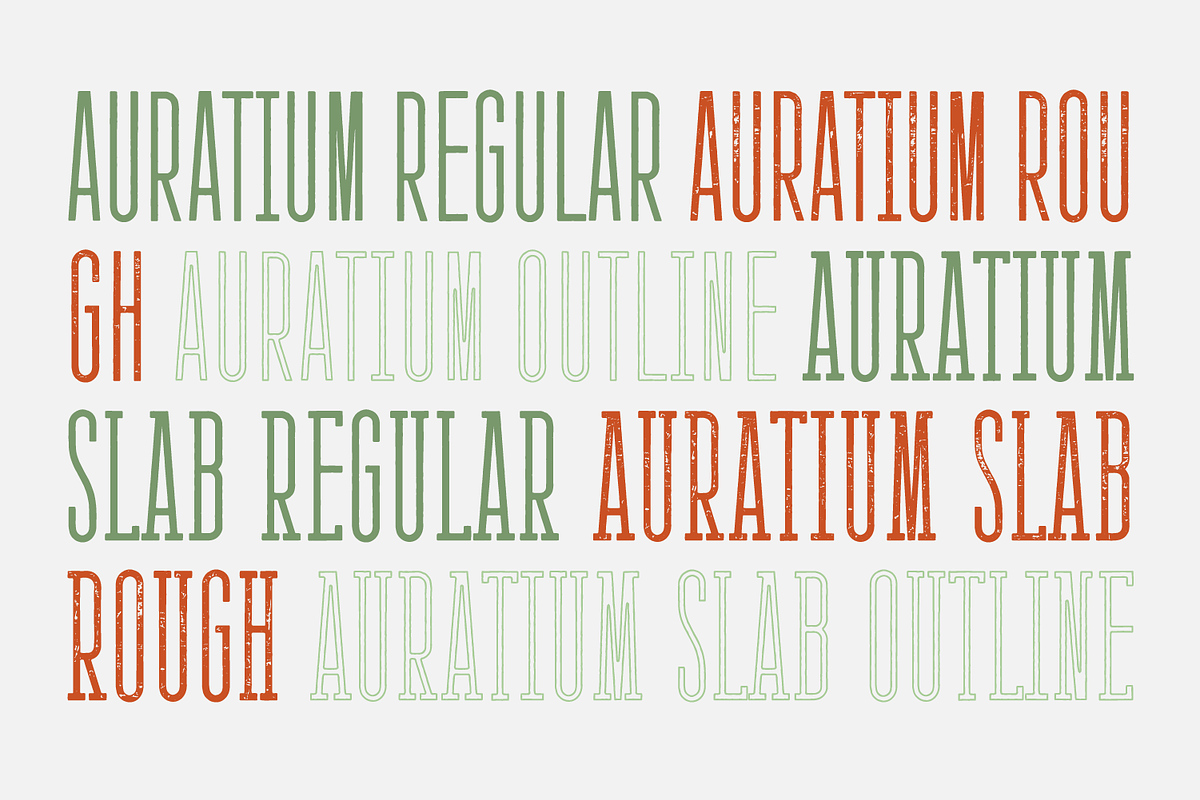 AURATIUM Regular & Slab Typeface, a Slab Serif Font by Alex-Banks Type (Photo 2 of 13)