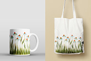 Watercolor Flowers - Chamomile, an Illustration by swiejko (Thumbnail 6 of 6)
