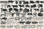 Bull image stamps for Procreate, a Brush Add-On by TheWhiteCatLab (Thumbnail 5 of 6)