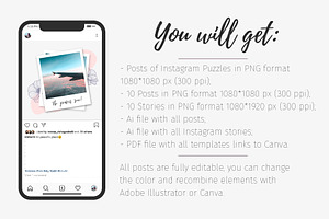 Instagram Puzzle Posts & Stories