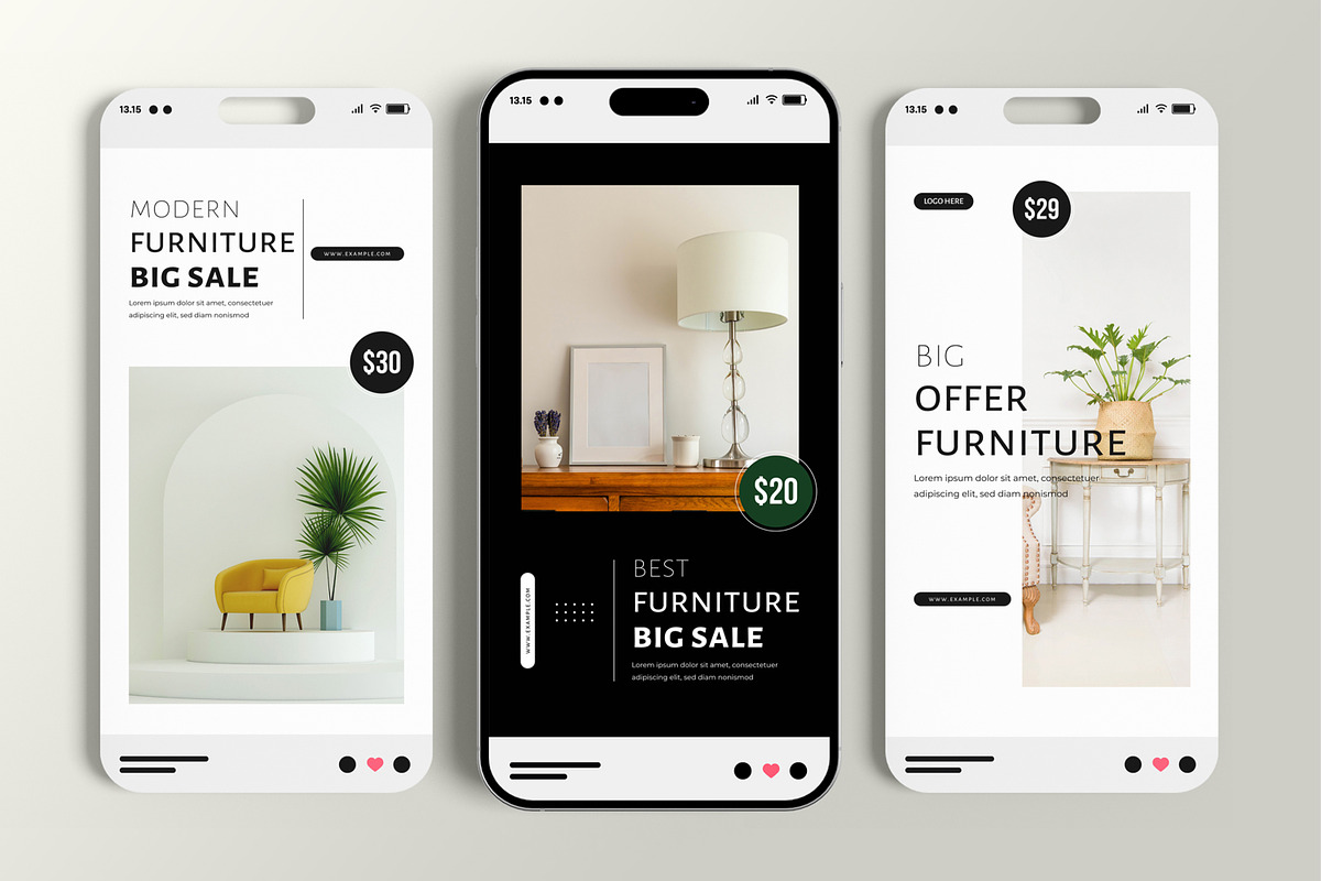 Modern Furniture Sale Social Media, a Social Media Template by MightyDesign (Photo 1 of 6)