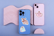 Kawaii Tea Time Sticker Set, an Illustration by Dori Debreceni draws (Thumbnail 2 of 2)