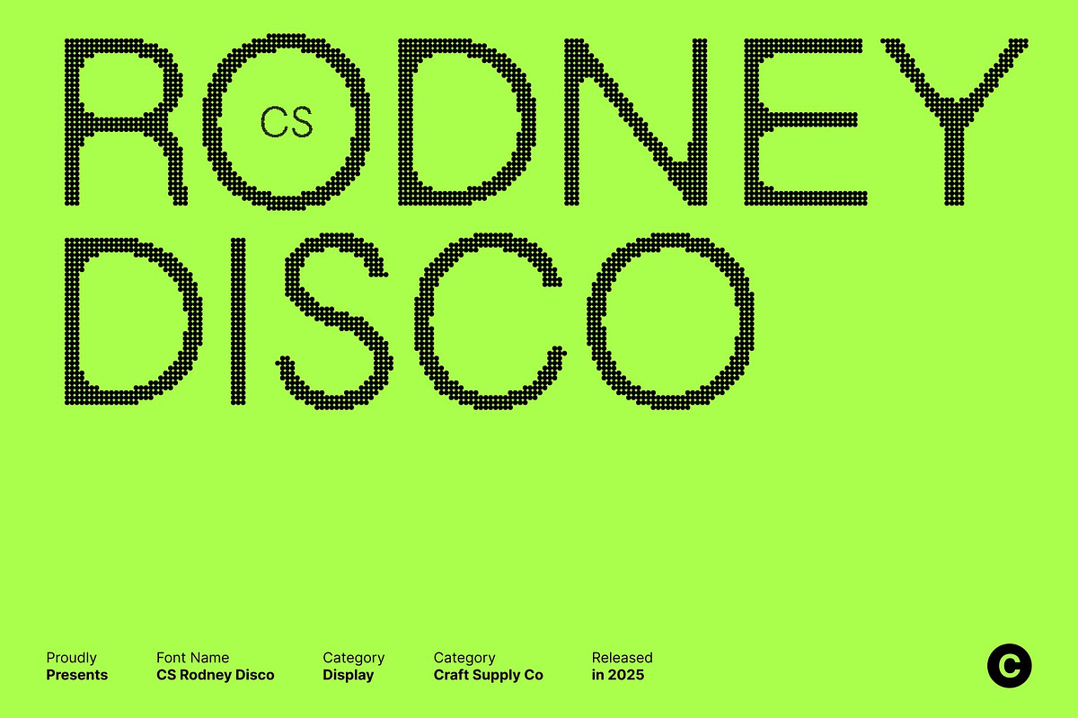 CS Rodney Disco, a Sans Serif Font by Craft Supply Co. (Photo 1 of 8)