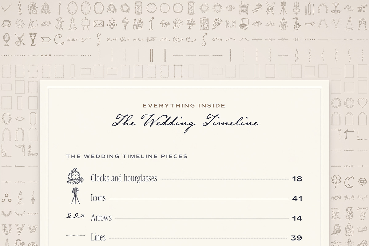 Wedding Timeline & Itinerary Kit, an Object Graphic by The October Creative (Photo 11 of 22)