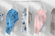 Realistic Square Silk Scarf Mockup, an Apparel Mockup by My Mockup (Thumbnail 2 of 3)