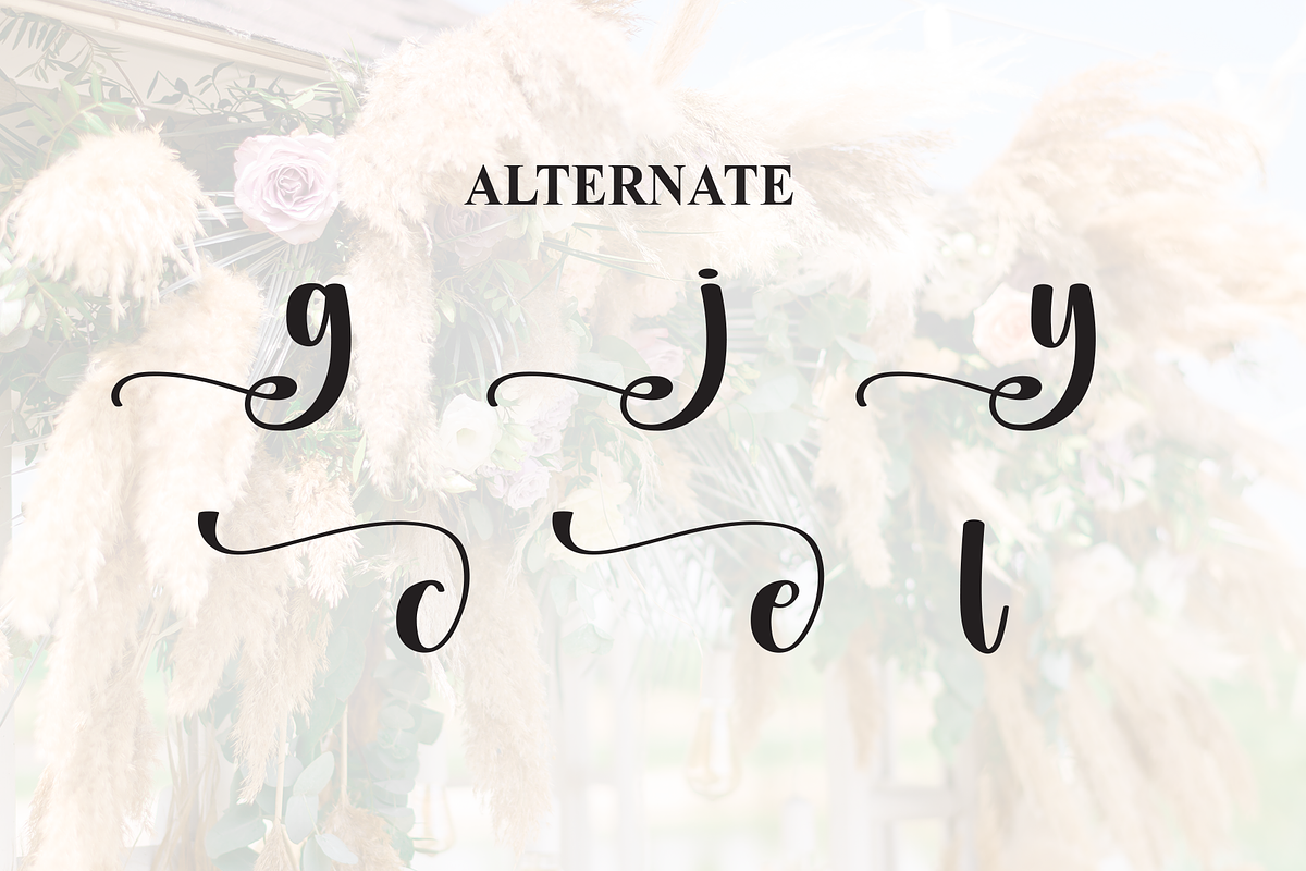 Rustic Wedding | Script Font, a Handwritten Font by Scratchones (Photo 8 of 9)
