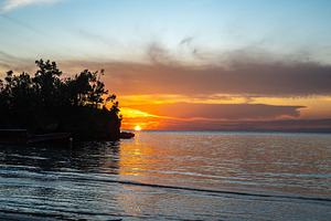 Sunset on Lia beach, Waleakodi Island, Togian archipelago, Sulaw, a Nature Photo by GoodGoods