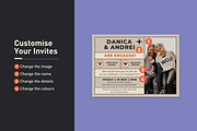 Danica Andrei Engagement Invitation, an Invitation Template by Mountain Folk Creative (Thumbnail 3 of 12)