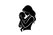 50 Mother and Baby Love Silhouette S, an Illustration by Designs_River (Thumbnail 3 of 51)