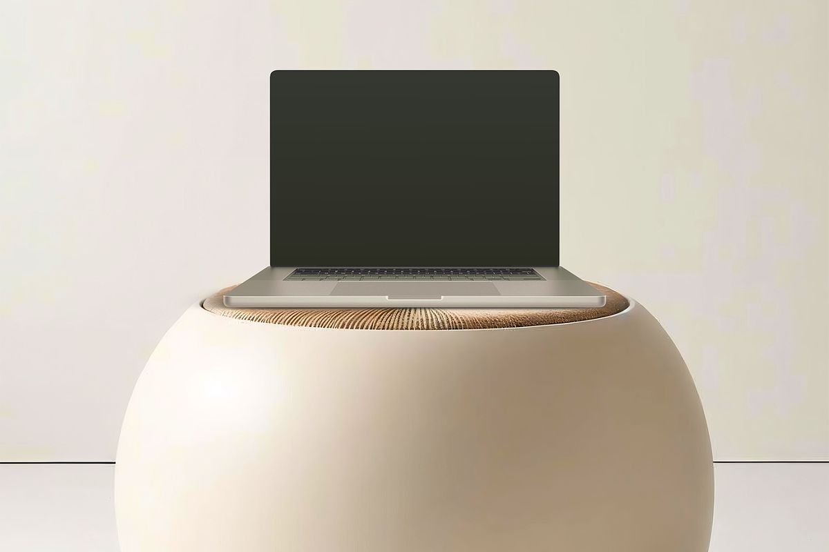 Canva Macbook Mockup Template, a Mac Mockup by Creatif Foundry (Photo 1 of 9)