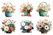vintage wicker basket clipart, an Illustration by Designworld (Thumbnail 5 of 6)