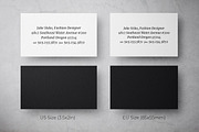 Black Fashion Business Card, a Business Card Template by Layoutlet (Thumbnail 2 of 2)