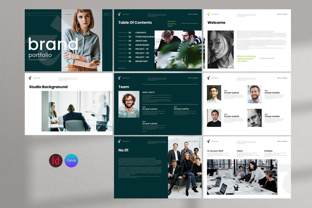 Brand Portfolio, a Brochure Template by Aura Agency (Photo 8 of 9)
