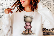 Whimsical spring back view animals, an Illustration by SinaCreation (Thumbnail 10 of 11)
