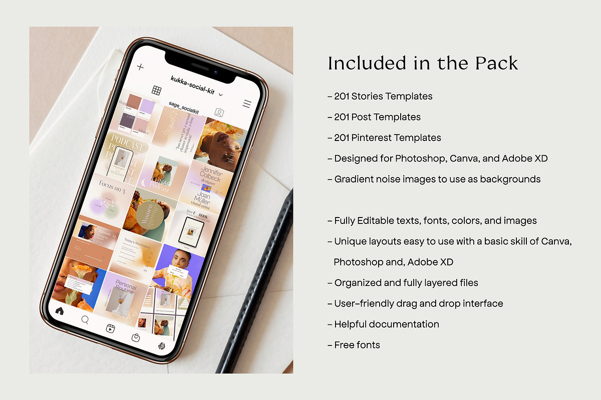 Kukka - Boost Creator for Coaches, a Social Media Template by Sparrow & Snow (Photo 2 of 23)