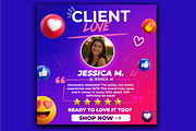 customer review post, a Social Media Template by microtasker (Thumbnail 1 of 2)