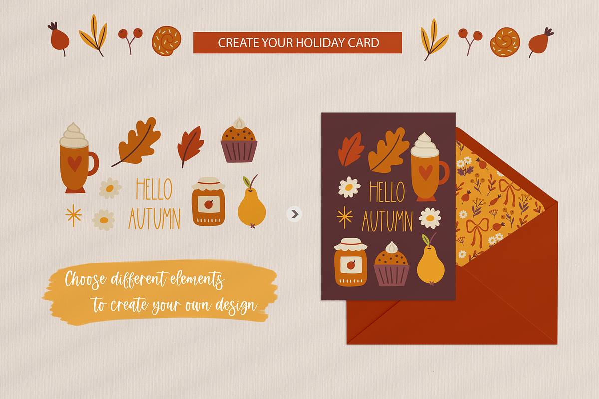Happy Thanksgiving Kit, a Seasonal Illustration by miumiu (Photo 8 of 15)