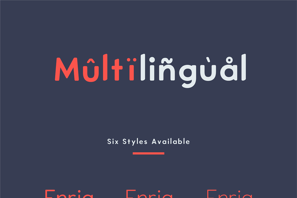 ENRIQ - Elegant Sans Serif Font preview 6