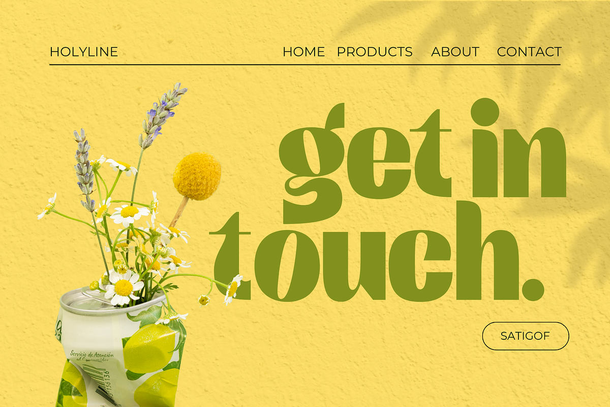 Satigof - Display Family, a Sans Serif Font by Holyline Design (Photo 2 of 16)