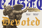 CS Bristol Drawn, a Blackletter Font by Craft Supply Co. (Thumbnail 7 of 8)