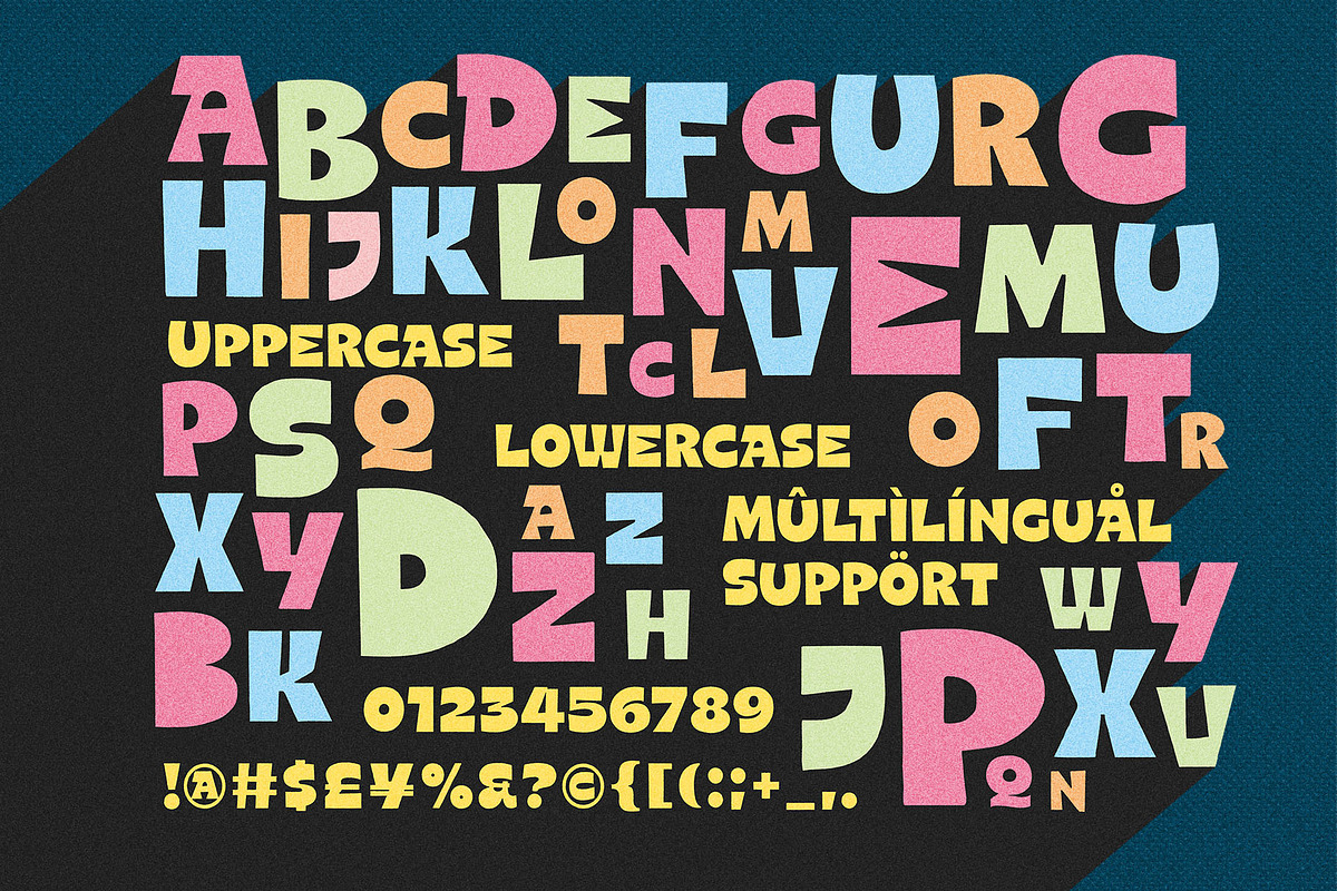 Pepse Dash – The Joy of Cutouts, a Font by Four Lines Std. (Photo 9 of 10)