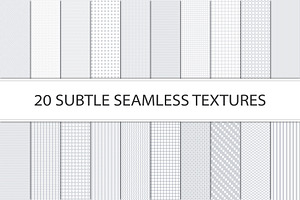 20 Subtle Seamless Textures