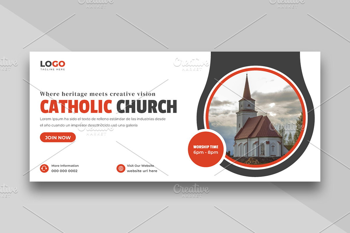 Catholic Church Facebook Cover, a Social Media Template by Designgrove (Photo 2 of 3)