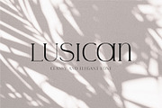 Lusican - Serif Display Font, a Sans Serif Font by Vesvocrea (Thumbnail 1 of 9)