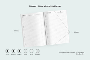 Minimal List Planner 5,06x7,81