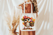 Whimsical Enjoy Autumn Owl Clipart, a Seasonal Illustration by designcity5 (Thumbnail 5 of 5)