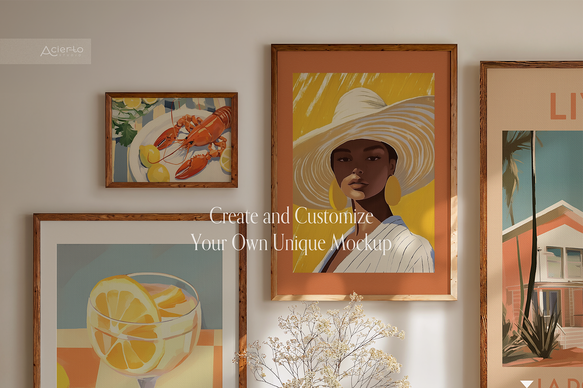 LUCIA Din A | Frame Mockup Full Set, a Household Mockup by Acierto Studio (Photo 12 of 16)