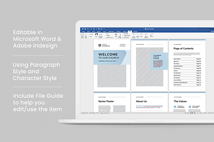 Church Booklet MS Word & Indesign