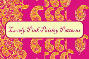Lovely Pink Paisley patterns